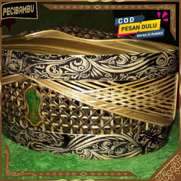 [terbaru] PECI BAMBU PECI ANTIK PECI UNIK KOPIAH BATIK SONGKOK BAMBU KERAJINAN BAMBU KOPIAH BAMBU PE