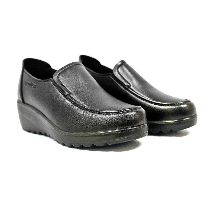 Rohde Ladies 7125 Sepatu Wedges Wanita Warna Hitam Dan Tan Original Kulit Asli