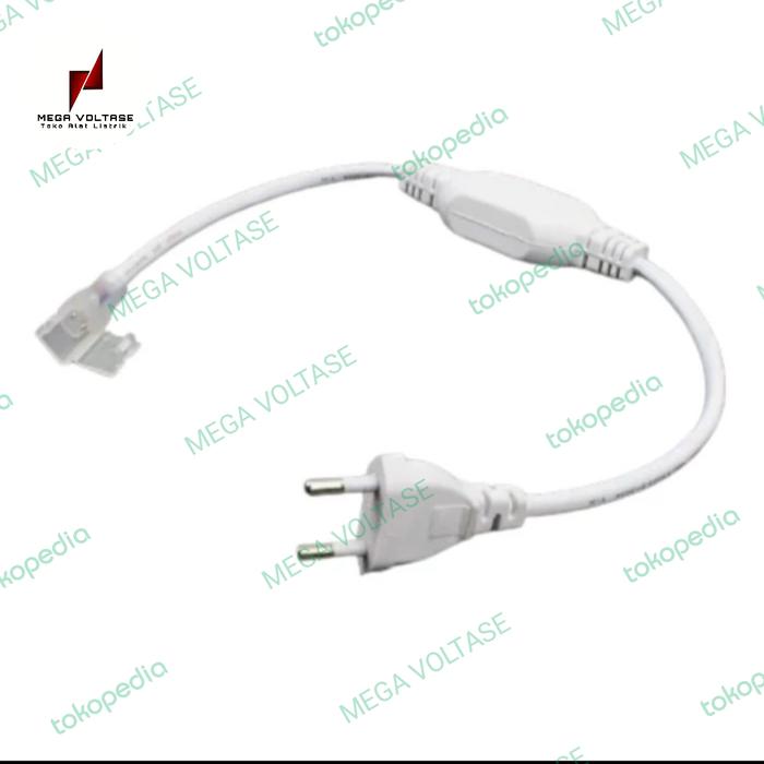 Socket Neon Flex Jepit Putih