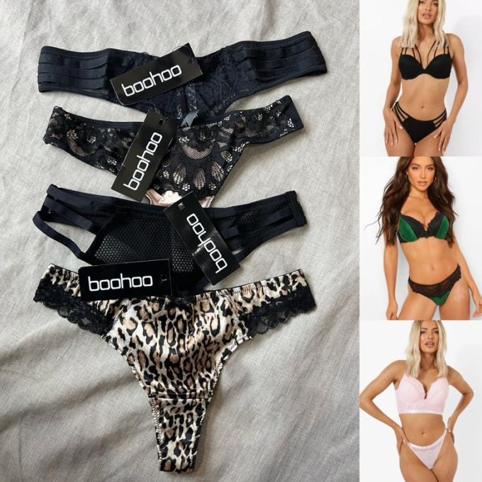 Ready Boohoo Satin Lace Sexy Thong Gstring Celana Dalam Panty Bigsize Jumbo