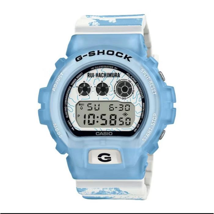 Jam Tangan Gshock DW-6900RH-2DR Rui Rachimura Rubber Blue White Digital Limited Edition Original