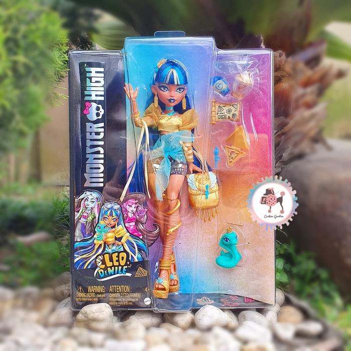 Monster High Cleo De Nile Doll in Golden Blouse & Layered Skirt