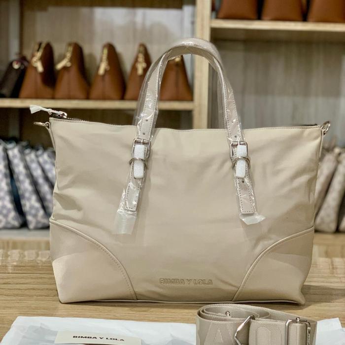 Bimba Y Lola tote bag taupe (large)