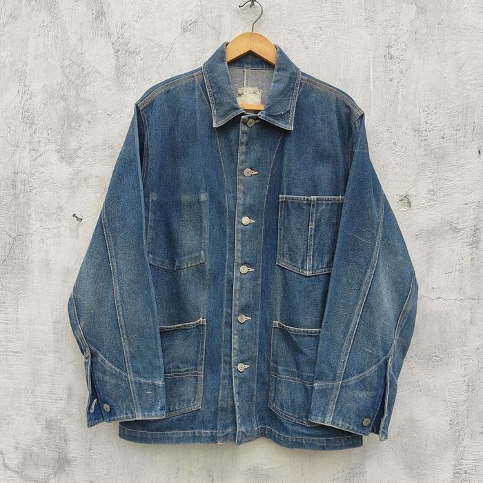 Denim chore jacket washed