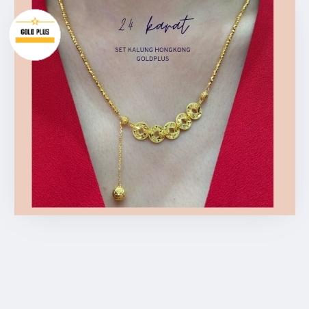 Kalung hongkong  emas 24k