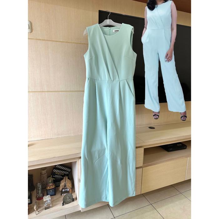 Calvin Klein Jumpsuit Mint - CK jumpsuit basic polos formal office - Jumpsuit branded original murah