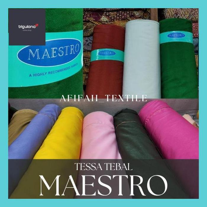 TRG_ KAIN TESSA POLOS TEBAL MAESTRO TOP QUALITY
