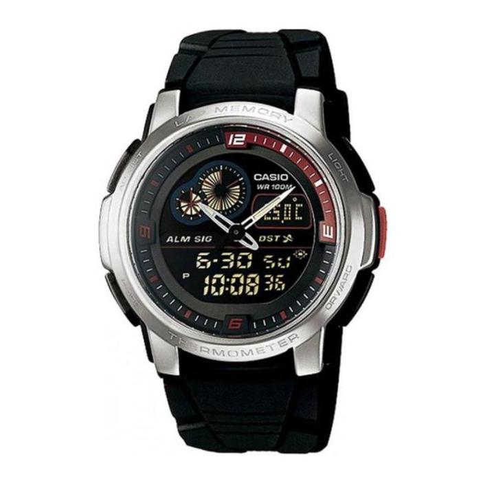 Casio Jam Tangan AQF 102W-1B / AQF102W-1B Original