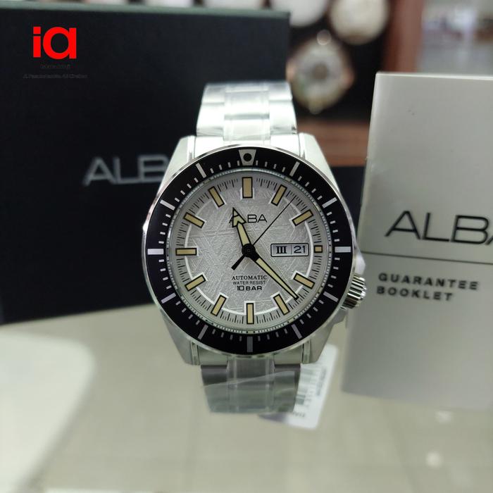 Jam Tangan ALBA AL4721X1 Men Automatic Silver Dial Stainless Steel Strap