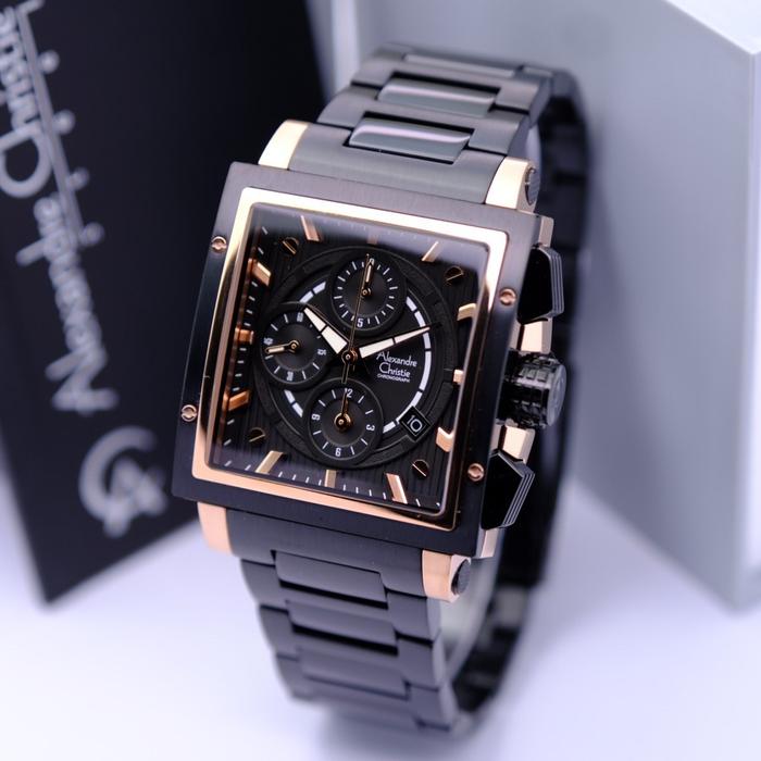 ALEXANDRE CHRISTIE AC 6182 AC6182 PRIA ROSEGOLD BLACK ORIGINAL