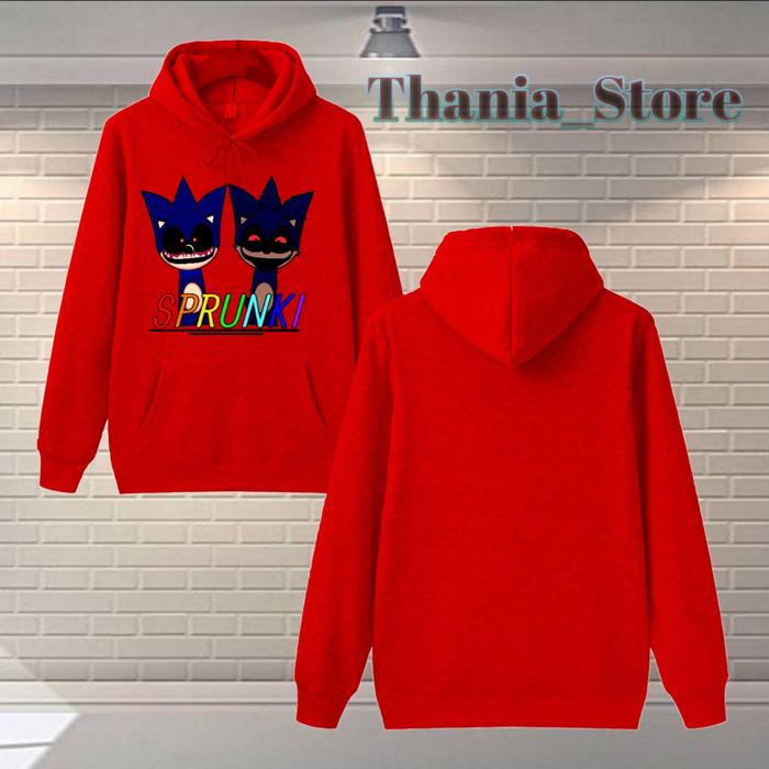 JAKET HOODIE ANAK LAKI LAKI PEREMPUAN-SONIC EXE HOROR SPRUNKI