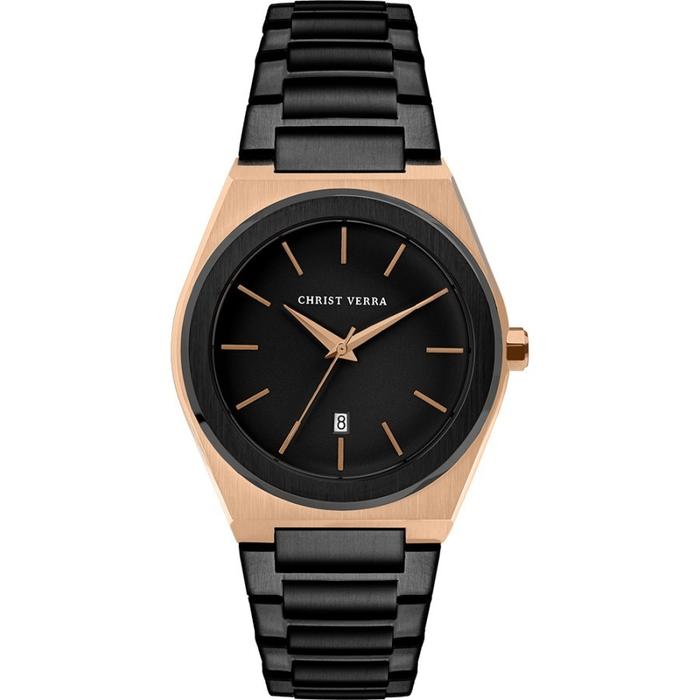 Jam Tangan Pria Christ Verra CV 10985G-18 BLK Original