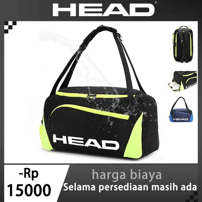 HEAD/Hyde HEAD Tas Ransel Ransel Ransel Perjalanan Tahan Air dengan Kompartemen Sepatu, Tas Ransel R