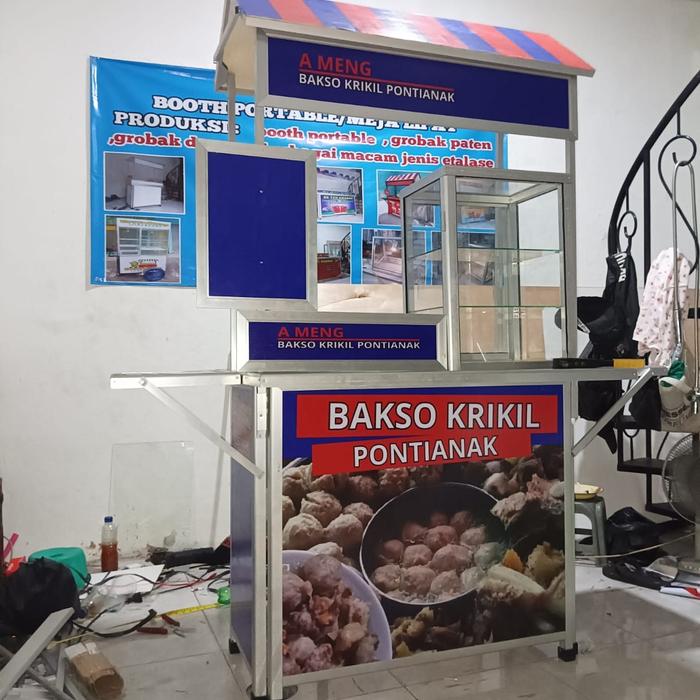 booth portabel /grobak lipat