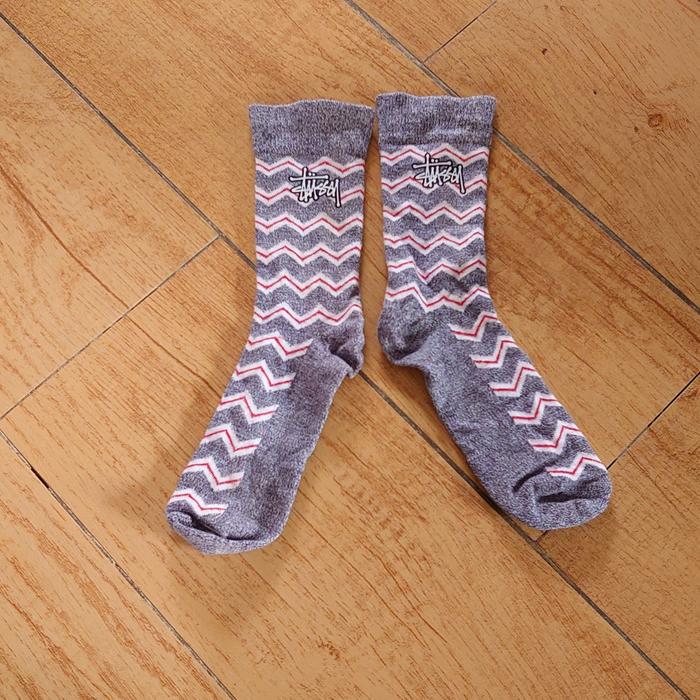 Kaos Kaki Brand Thrift Second Wear By Stussy Crew Sock