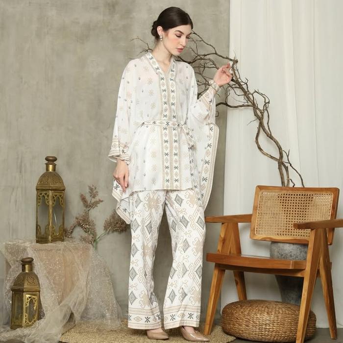 Setelan Celana Putih - Setelan Putih - One Set Putih - Setcel Putih - Setelan Premium - Setelan Ce
