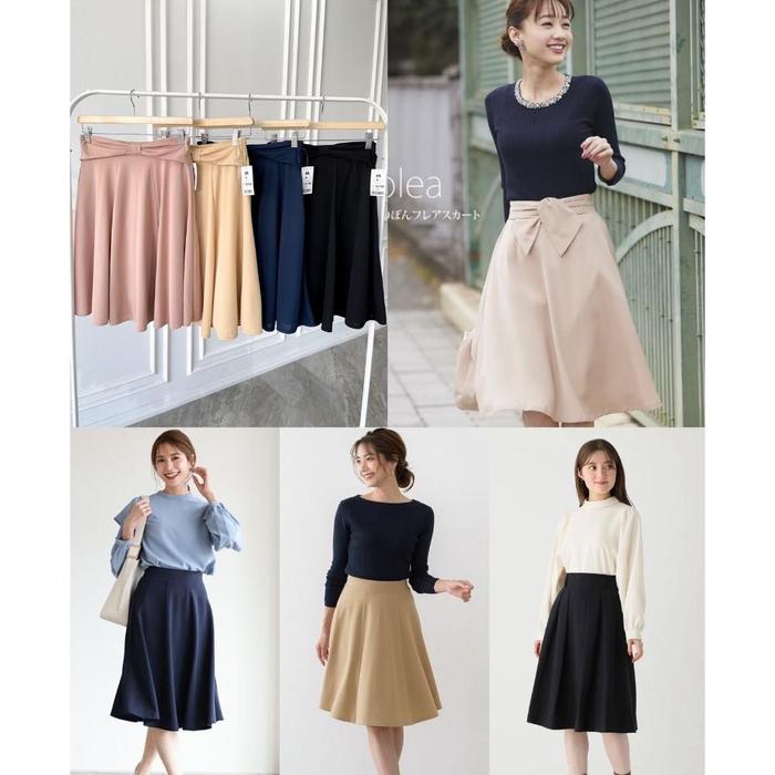 Spao Ribbon Midi Skirt // Fashion Branded //