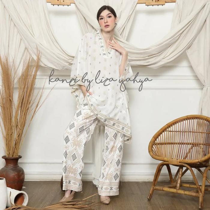 Setelan Celana Putih - Setelan Putih - One Set Putih - Setcel Putih - Setelan Premium - Setelan Cel