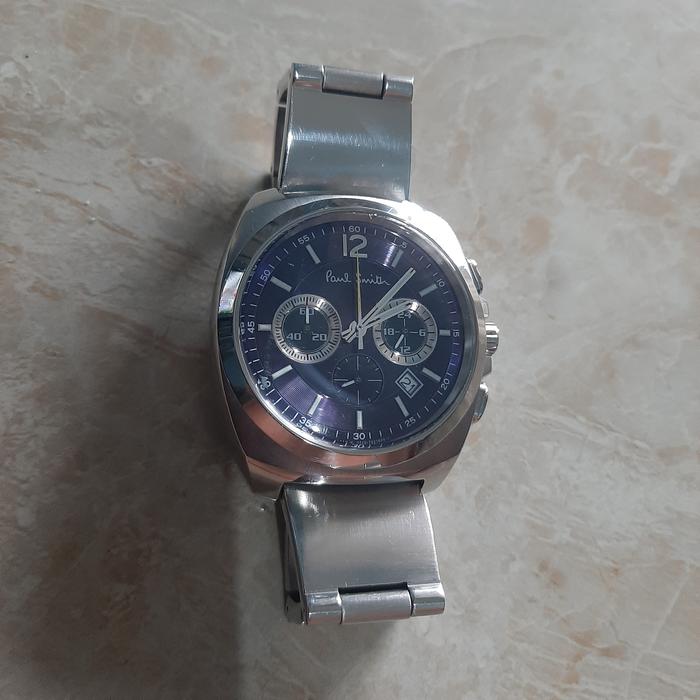 Jam Tangan Paul Smith Chronograph Blue Dial Date Japan Citizen GN-4-S no Seiko Eljin Swatch Alba Oba