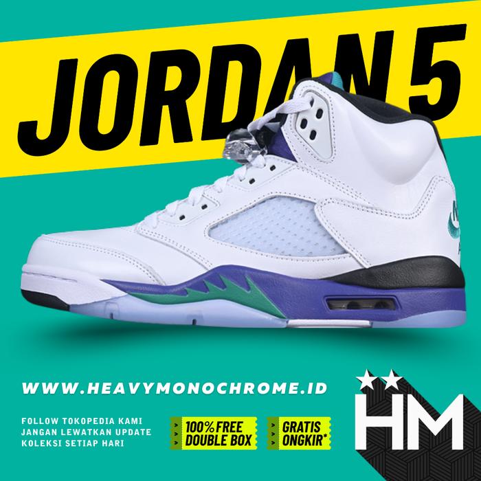 Jordan 5 Retro Grape Sneaker HQ7978-100 (Size 40-47.5)