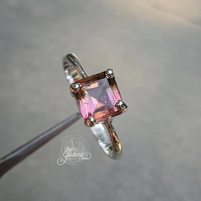 WATERMELON TOURMALINE RING