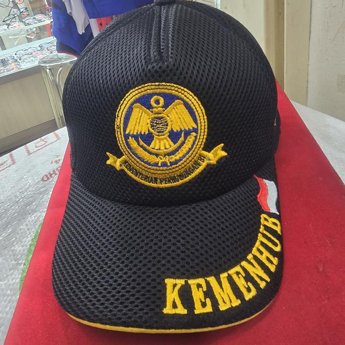 topi kemenhub / topi jaring kemenhub