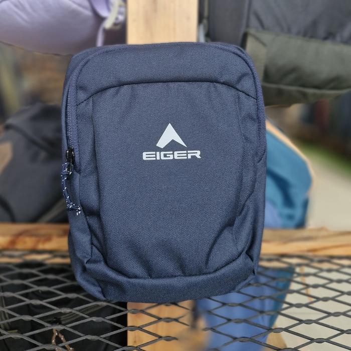 SLING BAG EIGER 10461 SWIFTLAND POUCH 1A - NAVY - KAPASITAS BESAR DAN ERGONOMIS - TAS SELEMPANG PRIA