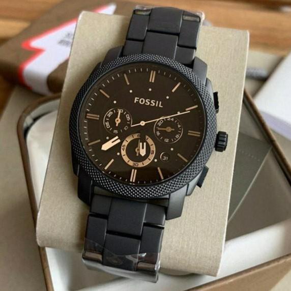 JAM TANGAN PRIA FOSSIL FS4682 MACHINE CHRONOGRAPH ORIGINAL