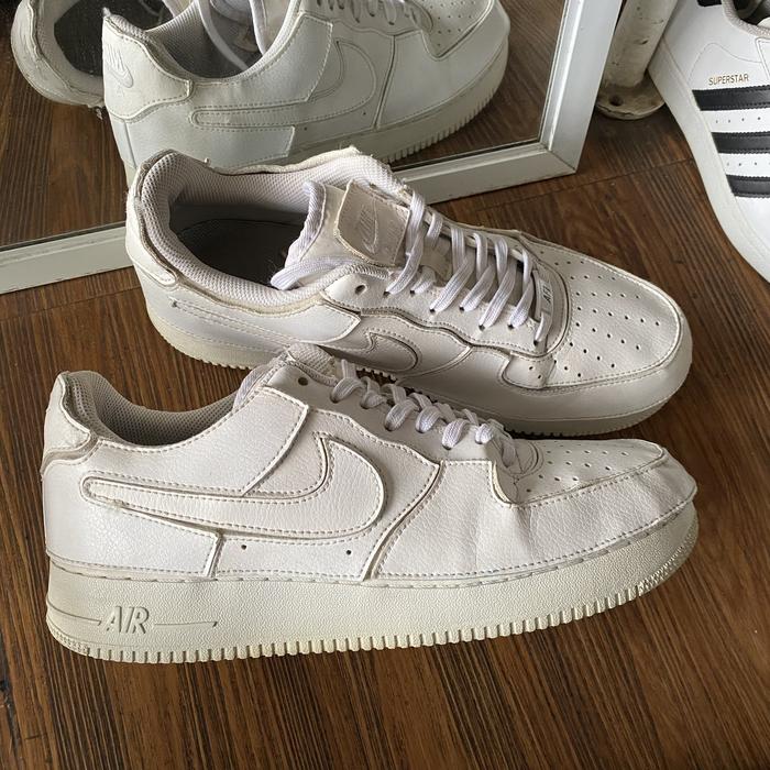 Nike af1 low 1/1 cosmic clay triple white original murah spesial edition - sneakers second market