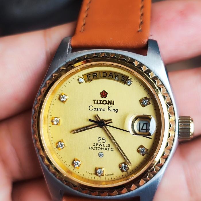 Titoni Cosmo King automatic diamond index original