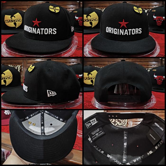 TOPI 9FIFTY NEW ERA X ORIGINATORS BLACK SIZE: M/L ORIGINAL AUTHENTIC NEW ERA