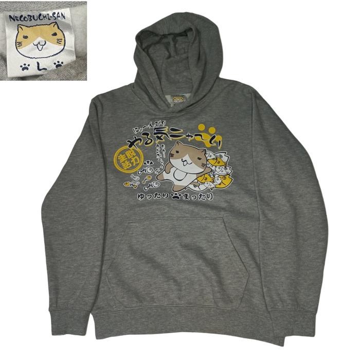 Sweater Hoodie Necobuchi-san Original / Sweater Karakter Kartun Jepang / Hoodie Karakter Anime