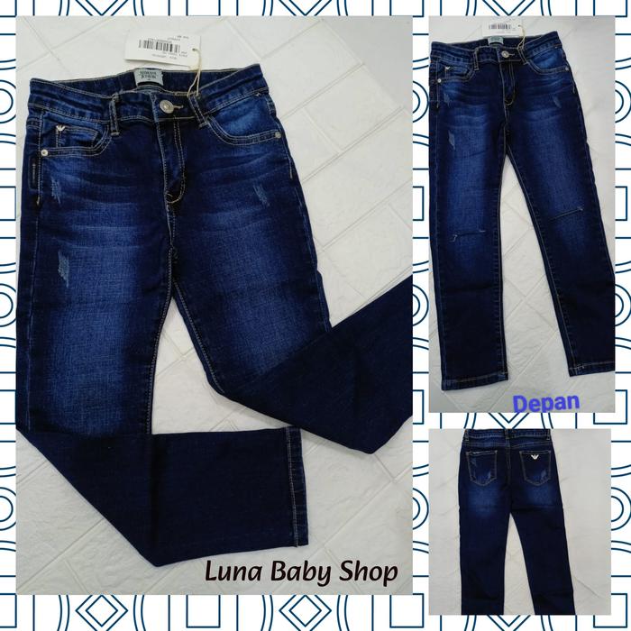 Armani Junior Celana Jeans Anak Perempuan 6Y dan 10Y/Jeans Premium Korean Style/Celana Panjang Cewe 