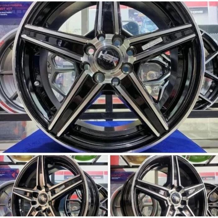 Velg Mobil Racing NE5 5206 HSR R16X7 H8X100-114,3 ET40 BMF Untuk Yaris Jazz Mobilio Freed Fiesta dll