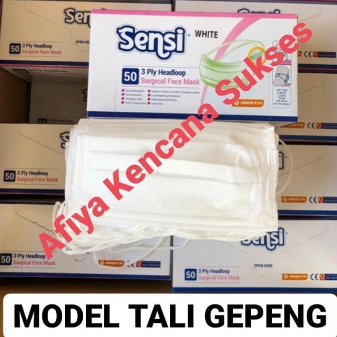 terlaris Masker sensi hijab 50 putih ready