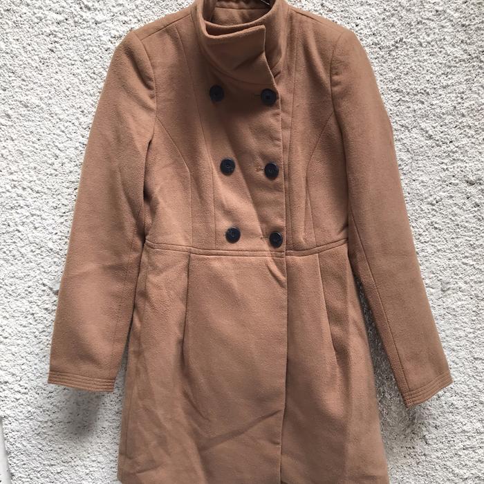 Zara wool brown coat size XS