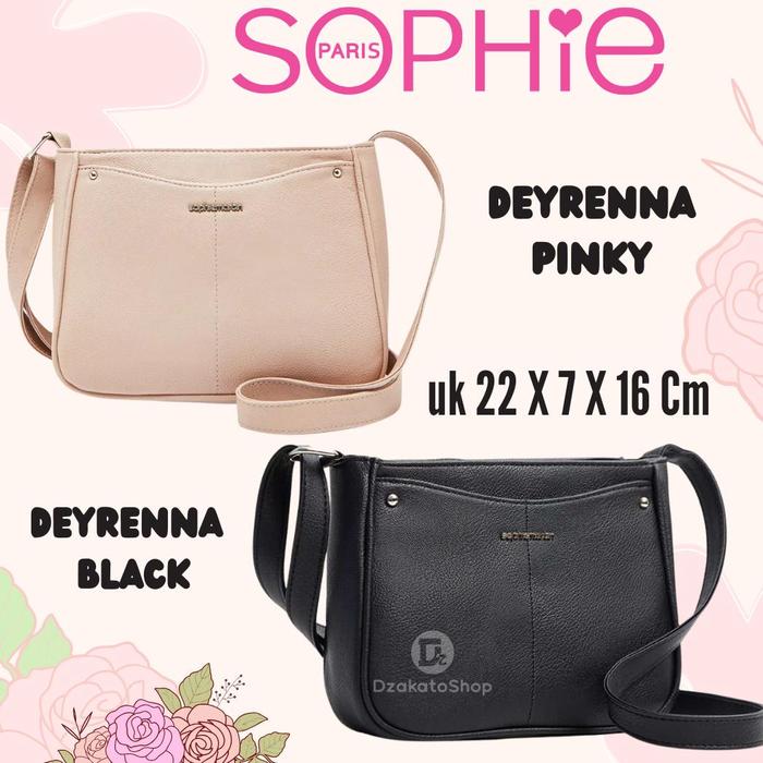 Readyy Sophie Martin Paris Tas Selempang Wanita Deyrenna Pinky dan Black Katalog Terbaru 2025 | Slin