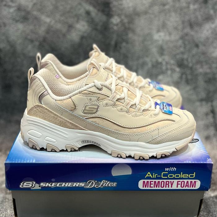 Skechers D'lites Finest Pick Natural Women’s Shoes Original 150038NAT