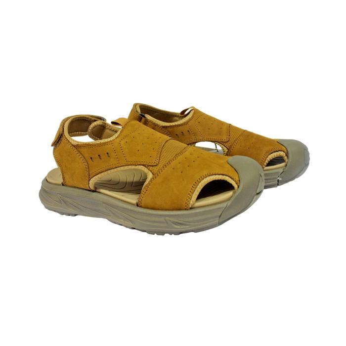 Rohde Men 7008 Sandal Slop Pria Warna Tan Dan Cokelat Original Kulit Asli