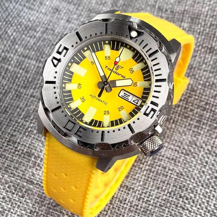 Tandorio Homeage Seiko Monster Yellow Dial Not Casio Orient Citizen Alba