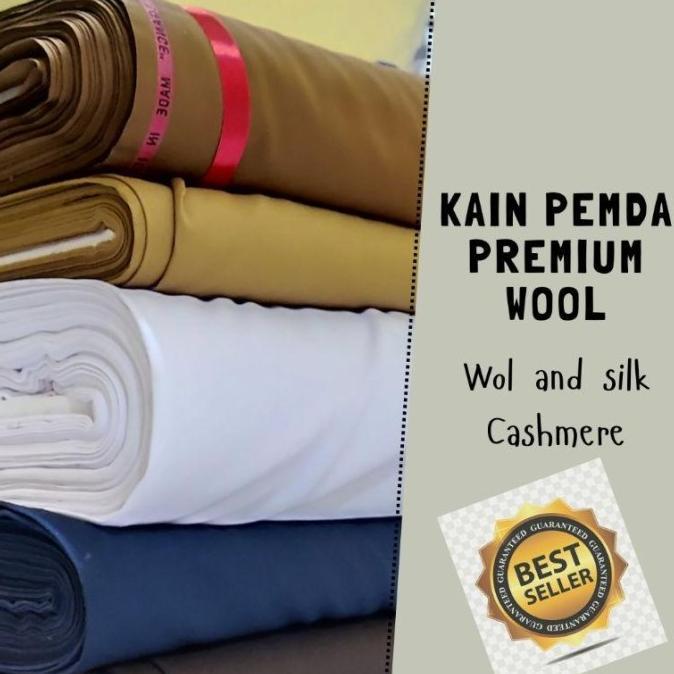 Kain keki pns premium wool and silk bahan kain seragam dinas kain PNS PDH ASN