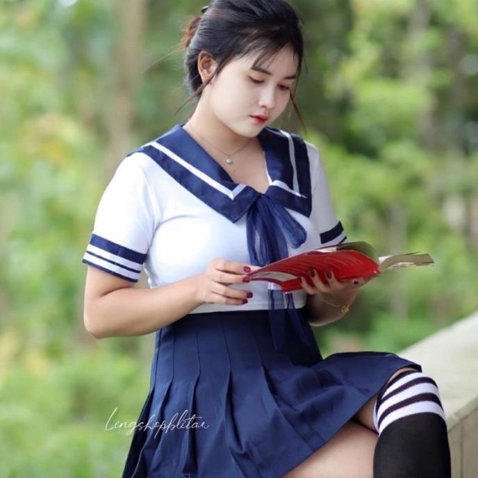 Lingerie Seksi Costume Cosplay Baju Sekolah Jepang Jumbo