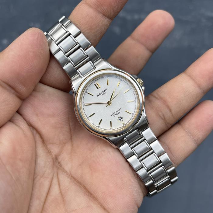 JAM TANGAN PRIA CASIO ARGENT QUARTZ MTW 113 ORIGINAL JAPAN