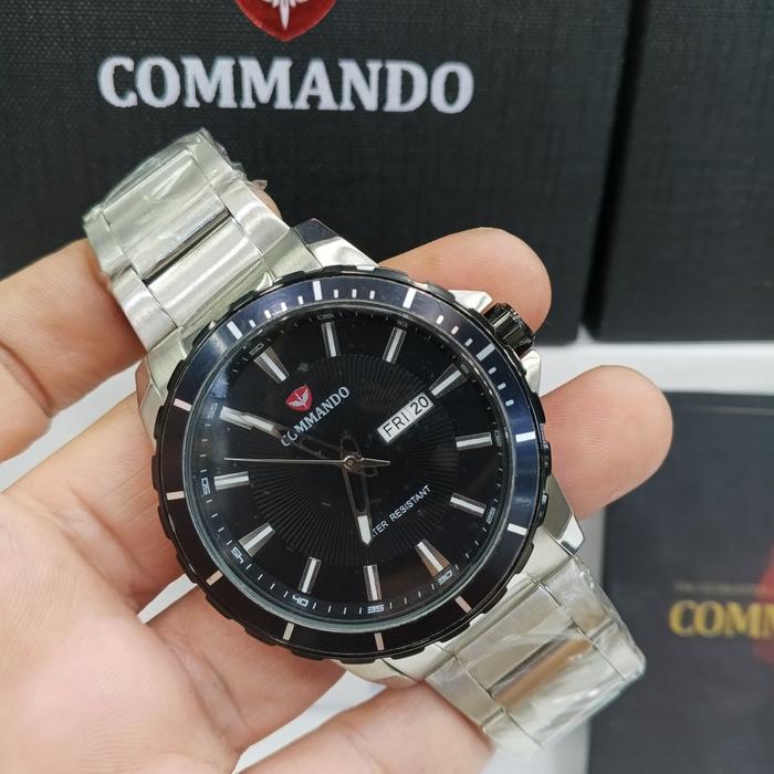 Jam tangan pria Commando CM3005G-SDBBB#Commando CM3005G