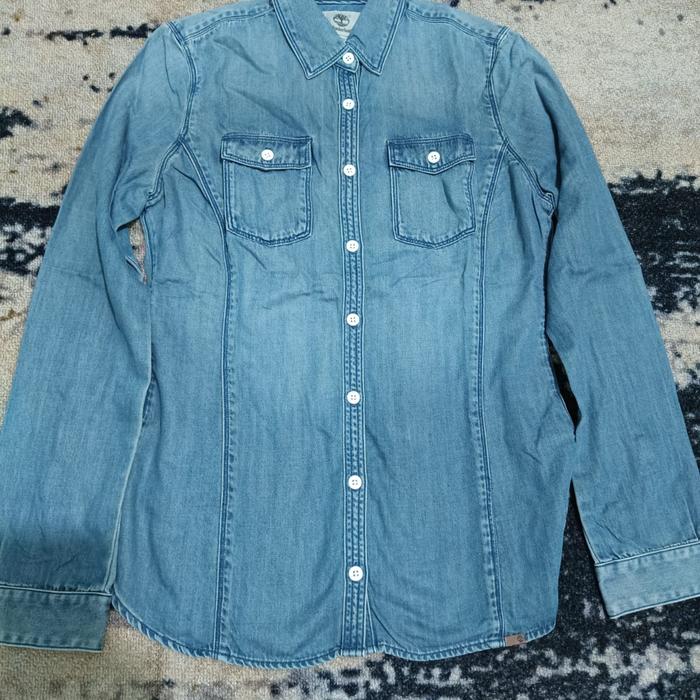 kemeja denim timberland wanita
