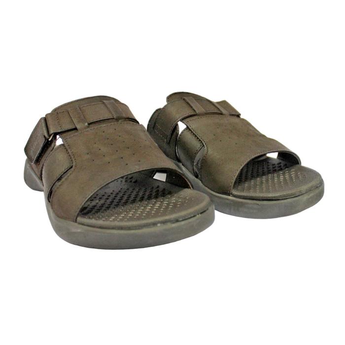 Rohde Men 7007 Sandal Slop Pria Warna Cokelat Dan Tan Original Kulit Asli