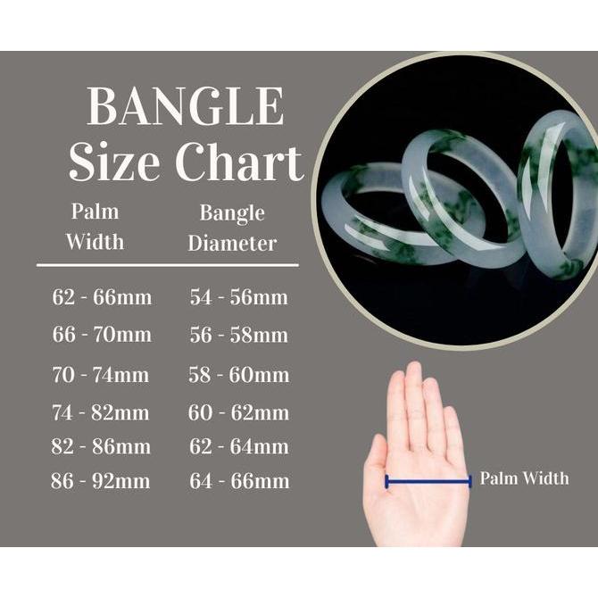 Gelang Bangle Batu Giok Hijau dan Putih Asli China Giok Kesehatan Ori