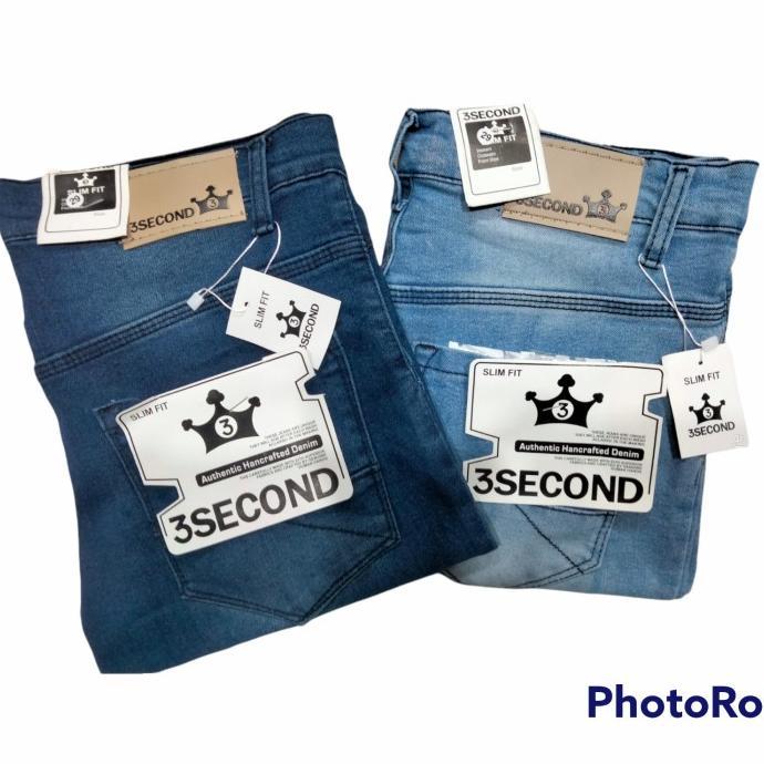Celana Pendek Jeans Pria, Stretch/Mellar 3Second/Giordano