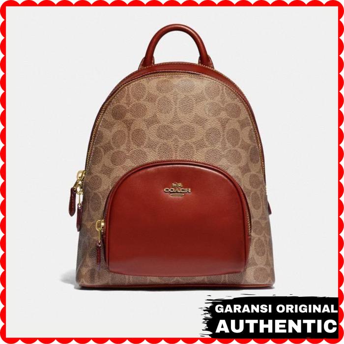 Tas Ransel Coach Carrie Backpack 23 In Signature Canvas Original Store Branded Authentic