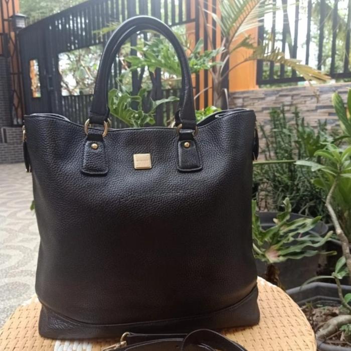 Tas Wanita -  Sisley black Tote/Shoulder bag